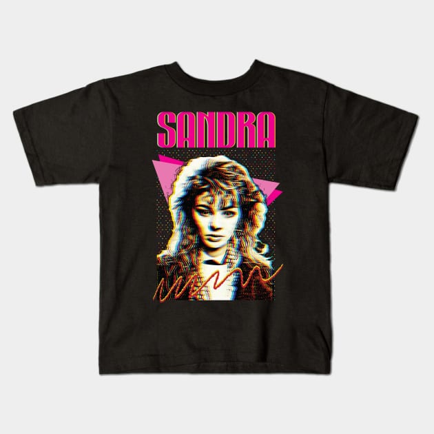 Sandra Cretu -- 80s Retro Fan Art Design Kids T-Shirt by Trendsdk